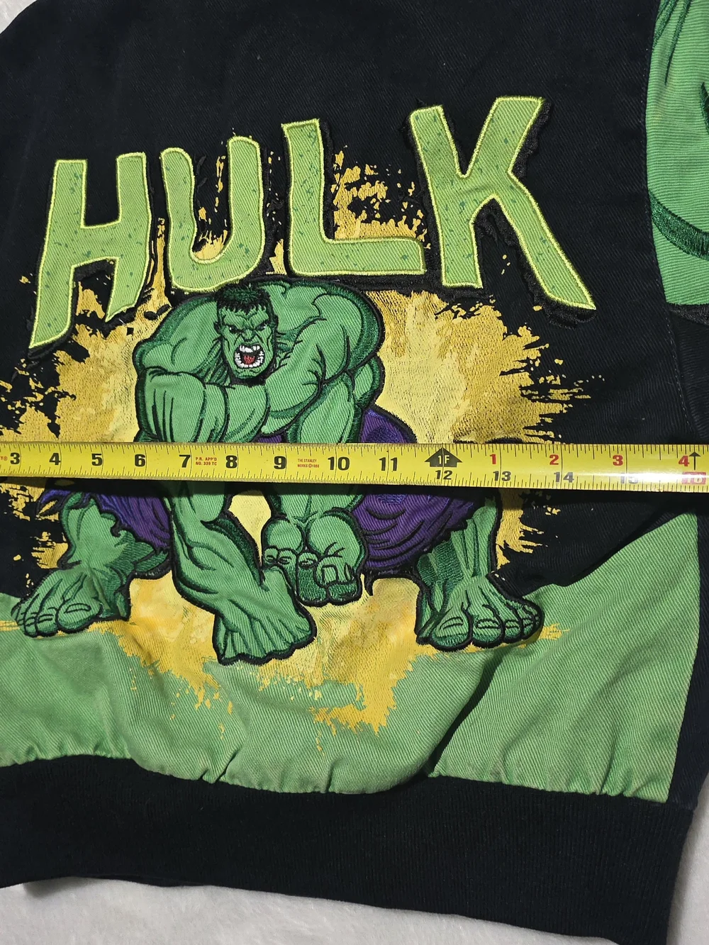 Y2K JH Design Marvel Hulk Nascar Embroidered Racing Jacket Youth Size S 5/6
